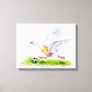 Soccer Goose Canvastryck