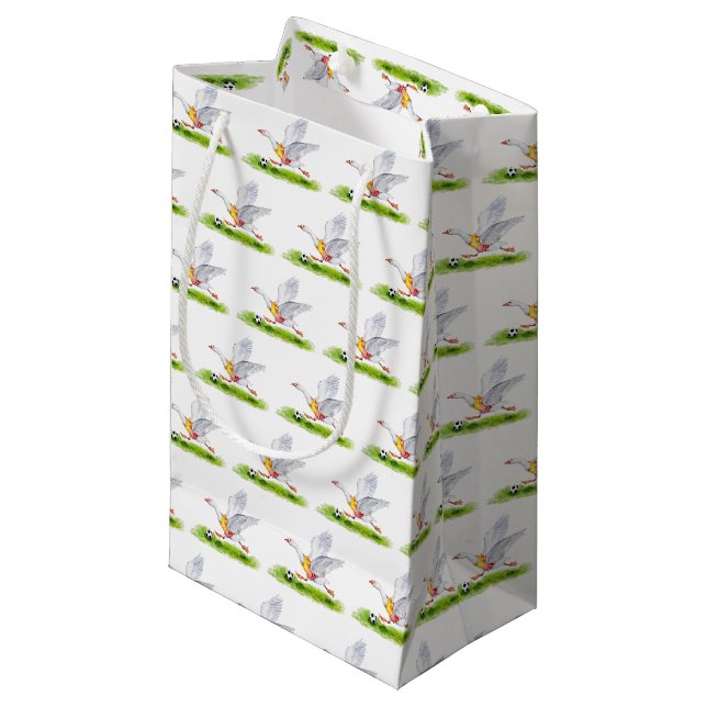 Soccer Goose Gift Bag (Framsidan Vinklad)