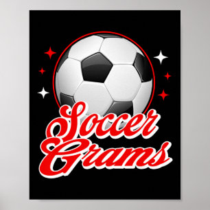 Soccer Grams Sport Fotbollsspelare Poster