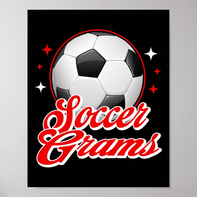 Soccer Grams Sport Fotbollsspelare  Poster (Framsidan)