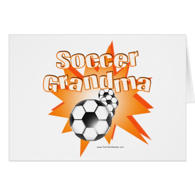 Soccer Grandma Hälsningskort (Framsidan Horizontal)