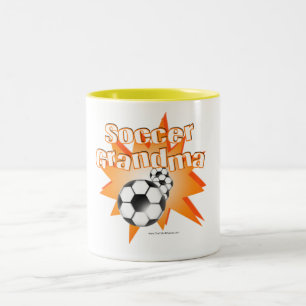 Soccer Grandma Två-Tonad Mugg