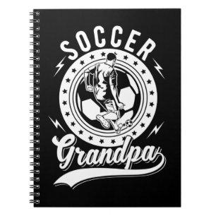 Soccer Grandpa Funny Soccer Spelar Granddad Anteckningsbok
