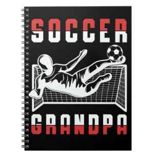 Soccer Grandpa Sportsman Granddad Anteckningsbok
