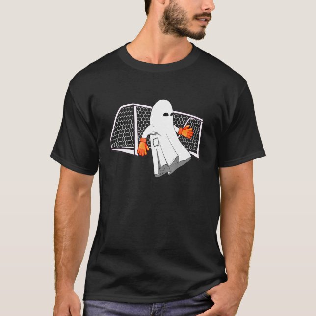 Soccer Halloween Goalkeeper Ghost Costume För barn T Shirt (Framsida)