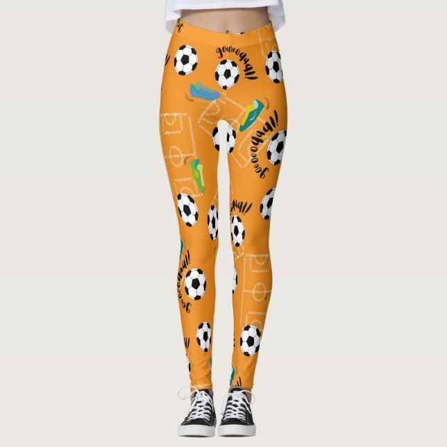 Soccer Halloween Leggings (Framsida)
