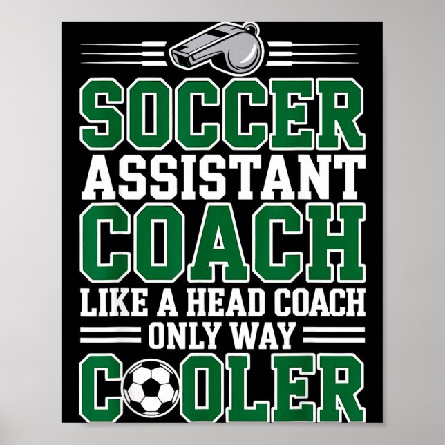 Soccer Istant Coach Like A Head Coach Only Way Coo Poster (Framsidan)