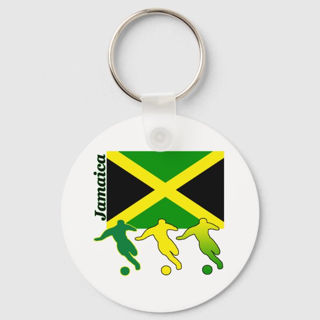 Soccer Jamaica Nyckelring (Framsida)