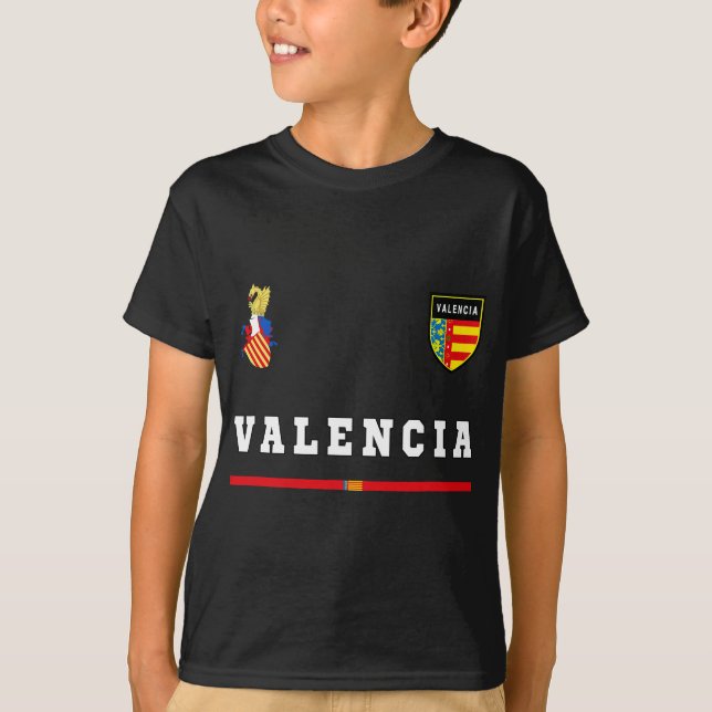Soccer Jersey Tee Flagga Football Spain (Framsida)