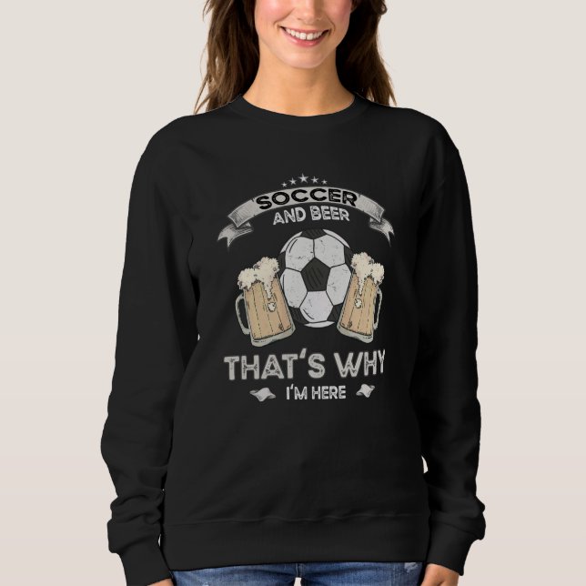 Soccer Jokes Beer Enthusiast Artwork Quotes T Shirt (Framsida)