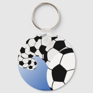 SOCCER KEYCHAIN Blue Nyckelring
