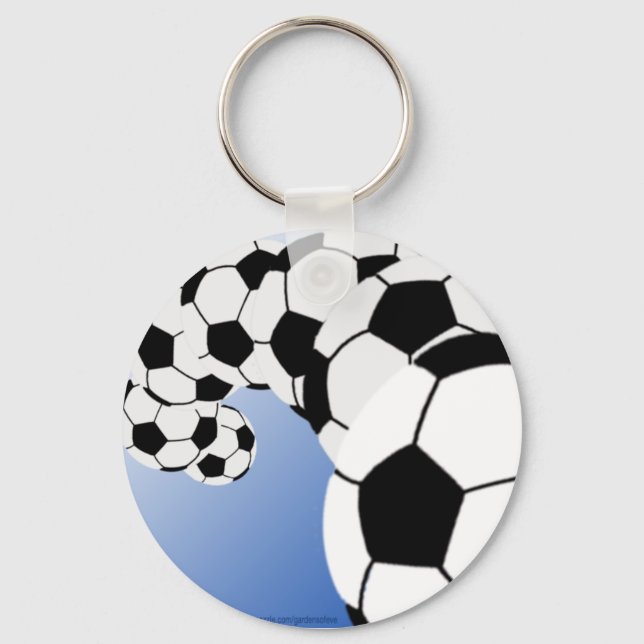 SOCCER KEYCHAIN Blue Nyckelring (Framsida)
