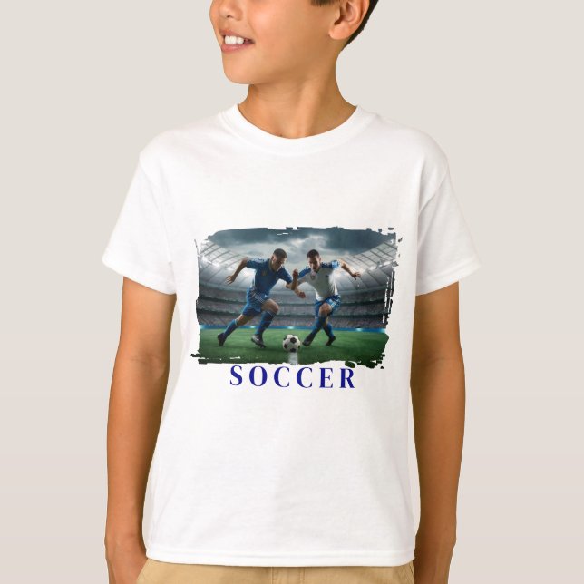 Soccer Kids Hanes T-shirt (Framsida)