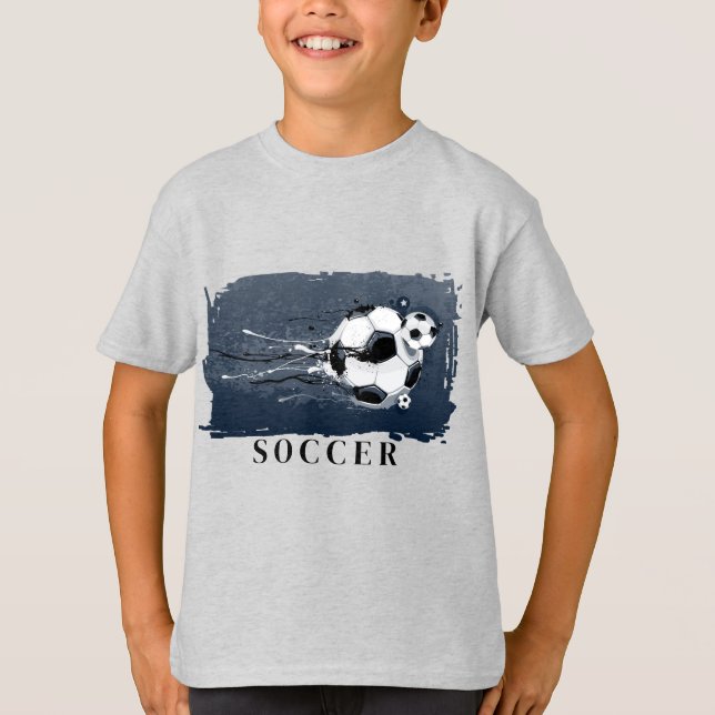 Soccer Kids Hanes T-shirt (Framsida)