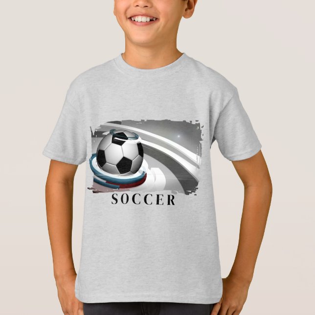 Soccer Kids Hanes T-shirt (Framsida)