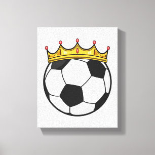 Soccer Krona Queen Canvastryck