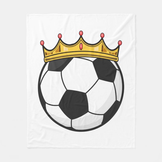 Soccer Krona Queen Fleecefilt (Framsidan)