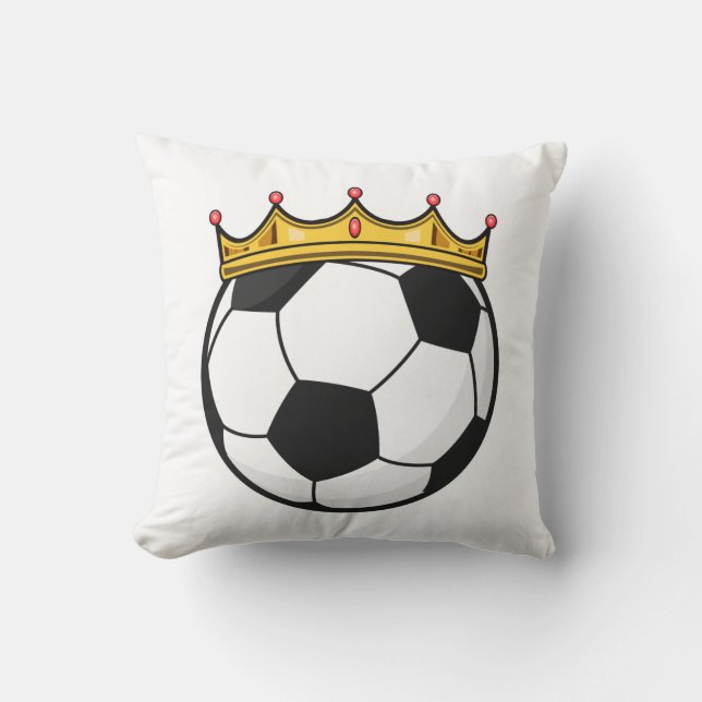 Soccer Krona Queen Kudde (Framsida)