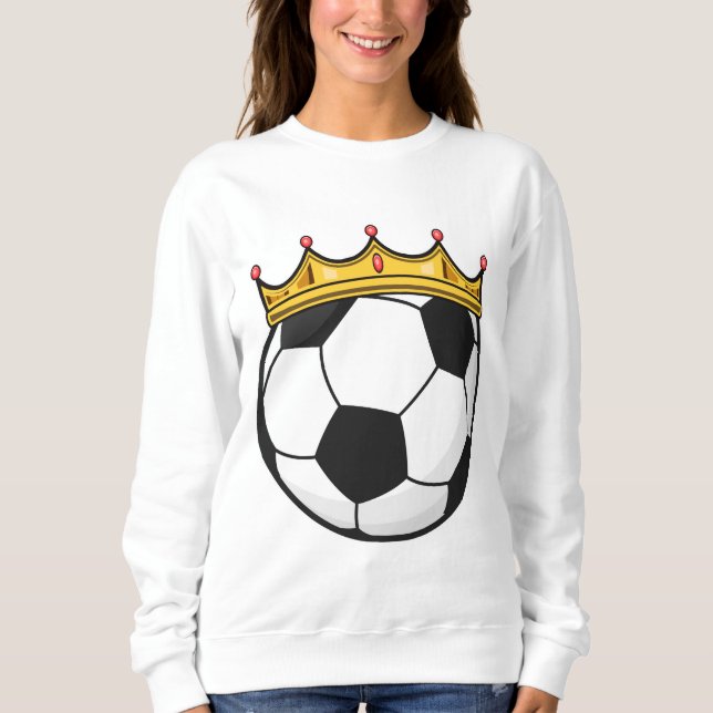 Soccer Krona Queen T Shirt (Framsida)