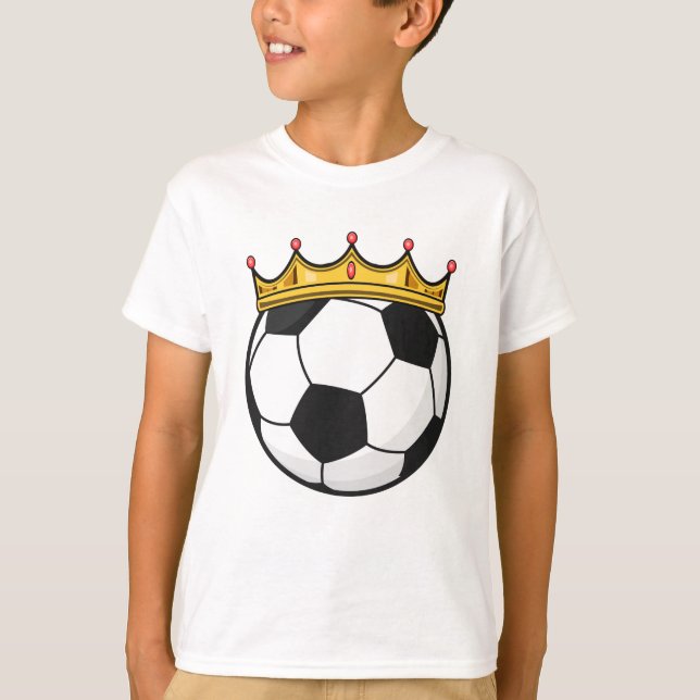 Soccer Krona Queen T Shirt (Framsida)