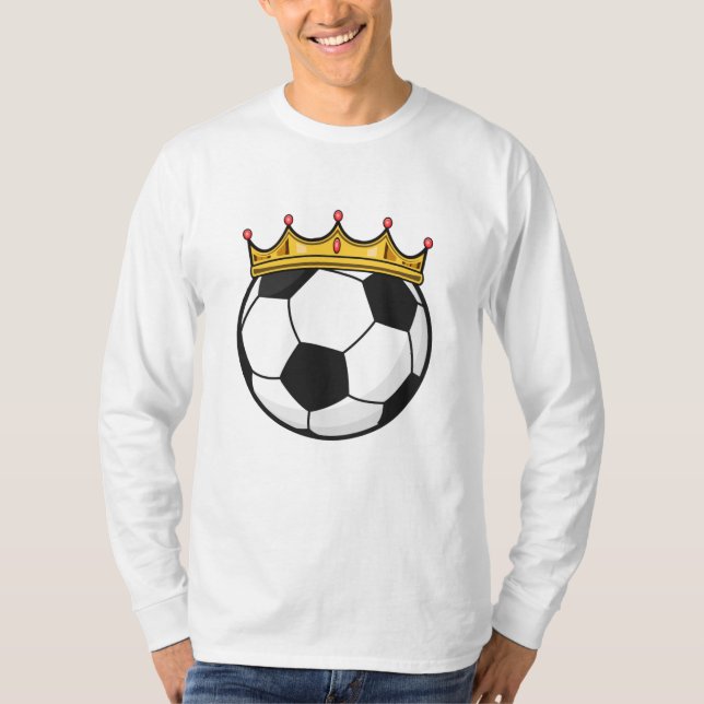 Soccer Krona Queen T Shirt (Framsida)