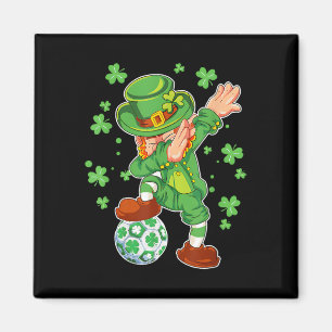 Soccer Leprechaun St patricks day Boys Girls Manar Magnet