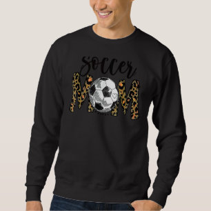 Soccer Mamma Cute Mamma livstid Speldag Cheer Mamm Lång Ärmad Tröja