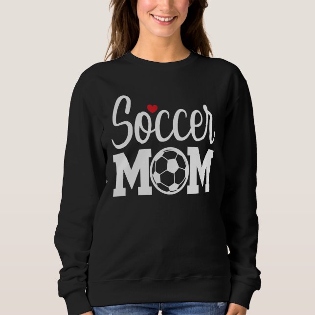Soccer Mamma Cute Mamma livstid Speldag Cheer Mamm T Shirt (Framsida)