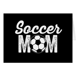 Soccer mamma hälsningskort
