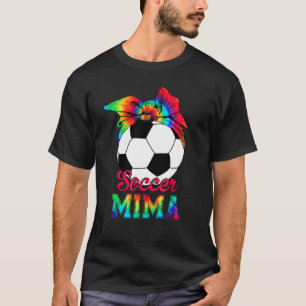 Soccer Mima Tie Dye Soccer Mors dag T Shirt