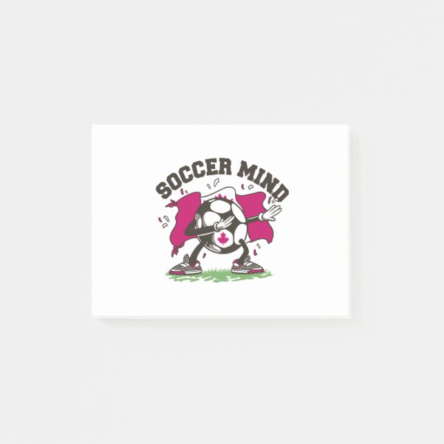 SOCCER MIND CANADA BOLL DABBING POST-IT BLOCK (Framsida)