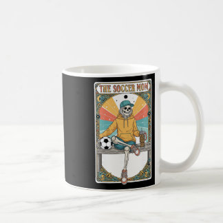 Soccer Mom Tarot Card Skeleton Coffee Byll Sidelin Kaffemugg