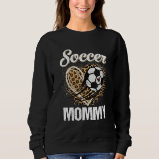 Soccer Mommy Leopard Heart Proud Mommy Mother s Da T Shirt