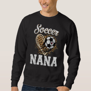 Soccer Nana Leopard Boll Mors dag Lång Ärmad Tröja