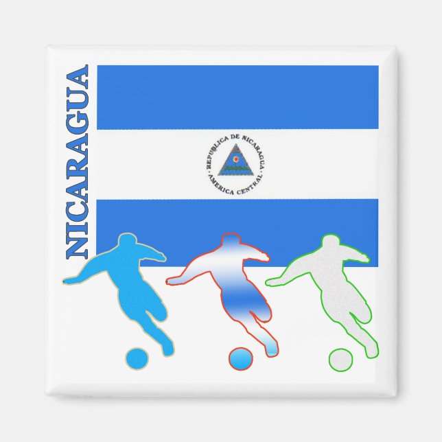 Soccer Nicaragua Magnet (Framsidan)