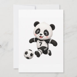 Soccer Panda Invitation Inbjudningar