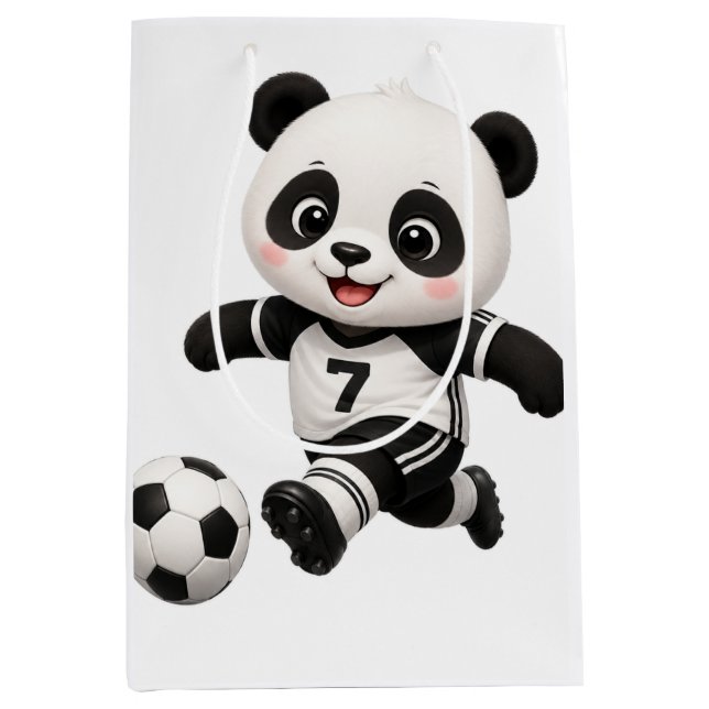 Soccer Panda Medium Gift Bag (Framsidan)