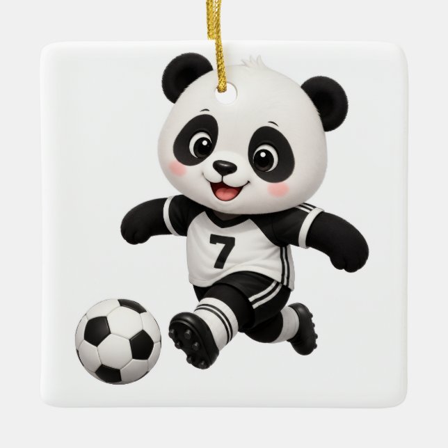 Soccer Panda Ornament (Framsida)