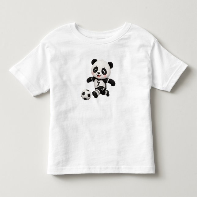 Soccer Panda Toddler T-shirt (Framsida)