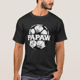 Soccer Papaw Soccer Ball Split Funny Soccer Papaw T Shirt