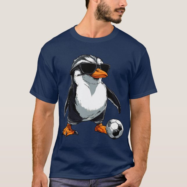 Soccer Penguin - Football T-Shirt (Framsida)