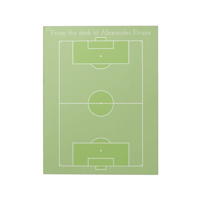 Soccer Pitch Anteckningsblock (Roterad)