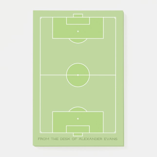 Soccer Pitch Post-it Block (Framsida)