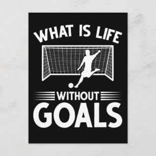 Soccer Player Boy Forward Goal Vykort