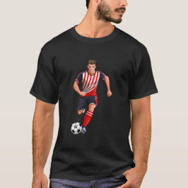 Soccer player man t shirt