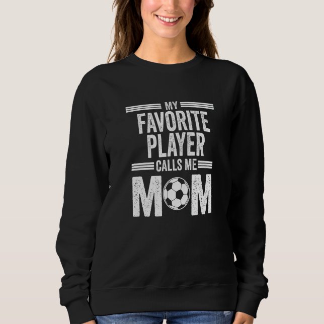 Soccer Player Mom Mother's Day T Shirt (Framsida)