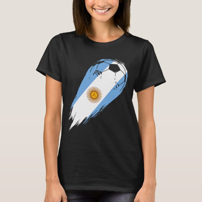 Soccer Player Of Pride Argentina  T Shirt (Framsida)