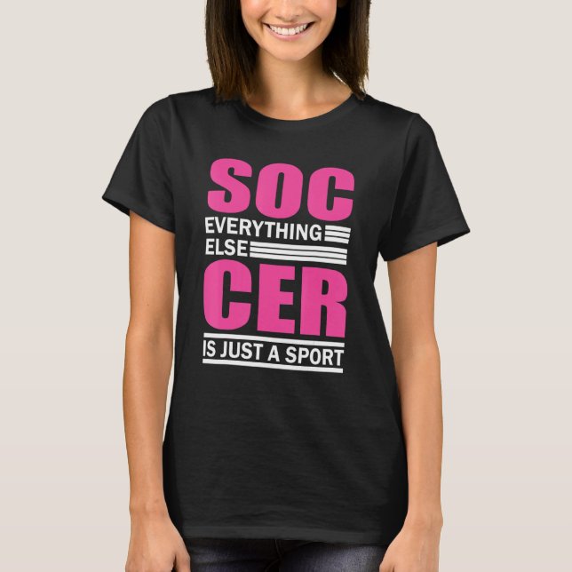 Soccer Players Soccer Team Graphic Women Girls Soc T Shirt (Framsida)