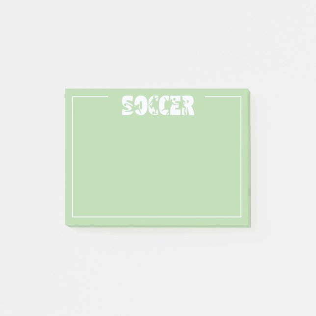 Soccer  post-it block (Framsida)