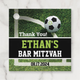 Soccer Pub Mitzvah Tack Gåvor Etiketter